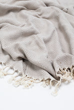 Load image into Gallery viewer, Beige & Ivory Luxury Towel/Throw