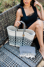 Load image into Gallery viewer, Black & Ivory Luxury Towel/Throw